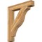 Ekena Millwork Funston Block Rough Sawn Bracket, Western Red Cedar, 6"W x 38"D x 44"H BKT06X38X44FST05RWR - alternate 1